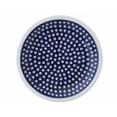 Flat dinner plate which also can used as pizza plate.  decor 42