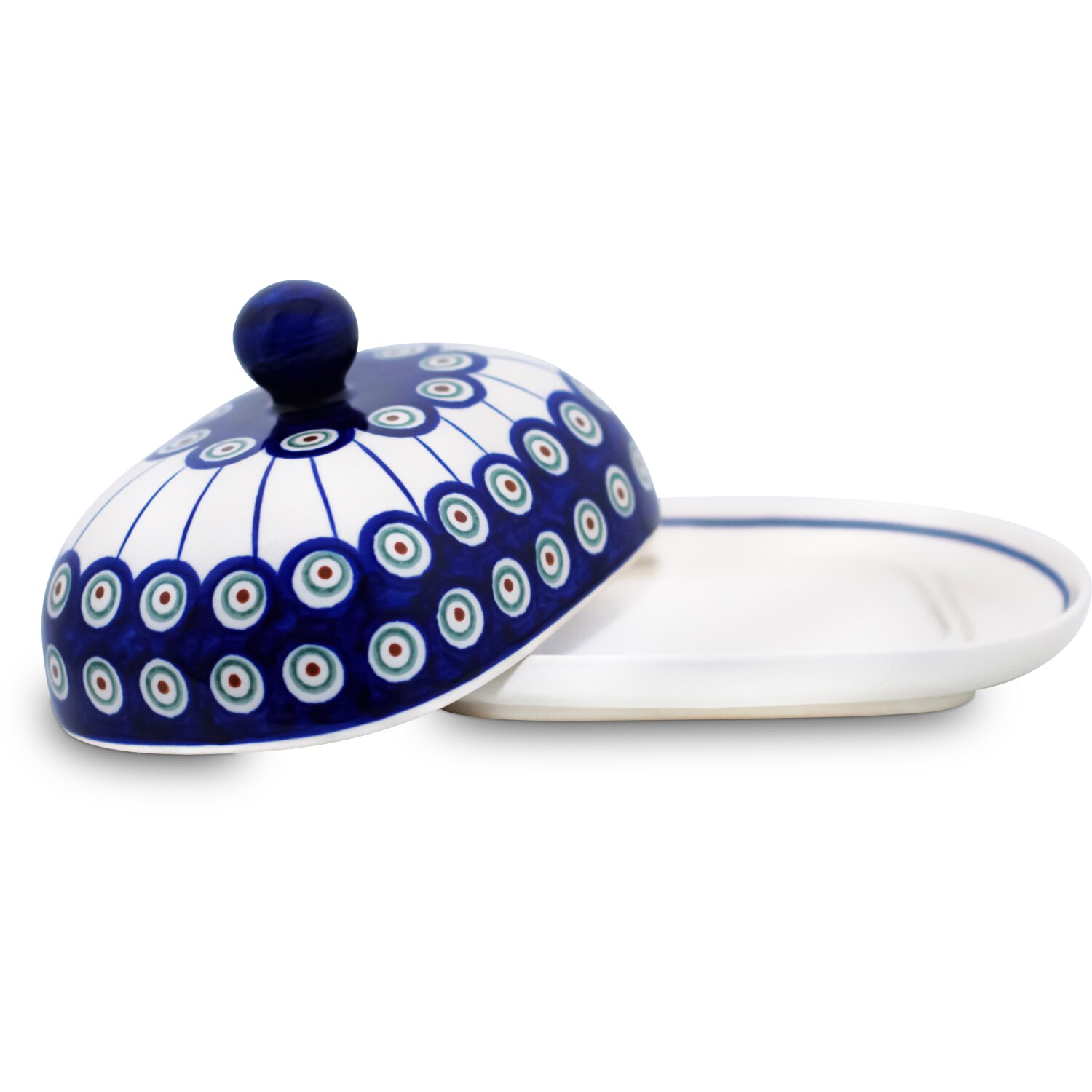 Modern oval butter dish in Decor 8, 22,99