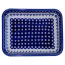 Baking dish in rectangular format with nice decor 166a