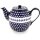 Large tea or coffee pot 1.5 litres with a long spout and handle in the decor 166a