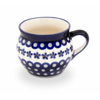 Large sphere mug with a capacity of 0.42 litres what is also called bohemian cup in the decor 166a