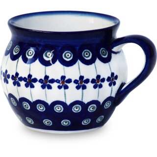 Large sphere mug with a capacity of 0.35 litres what is also called bohemian cup in the decor 166a