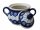 Zuckerdose, bauchige Form mit zwei Henkeln und hohem Deckel, 350 ml, Dekor 8