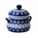 Marmelade pot with handle and cover decor 8