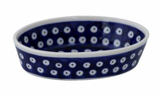 Schale oval 15,6 cm – kleine Servierschüssel für Oliven, Antipasti & Dips – 4 cm Rand – Dekor 42