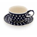 Coffee or tee cup with saucer in the decor 42