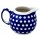 Spherical cream jug 0.25 litres with handle decor 42