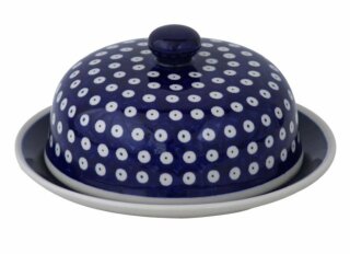 Ø15,5 cm Käseglocke / Butterdose für Rollbutter, praktischer Alltagsgröße, Dekor 42