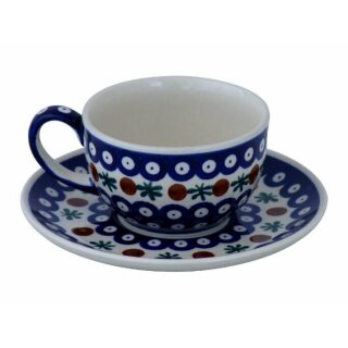 210 ml cup with a saucer, Ø 9,8/16,00 cm, H 6,0/1,8 cm, pattern 41
