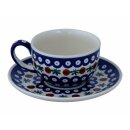 Coffee or tee cup with saucer in the decor 41