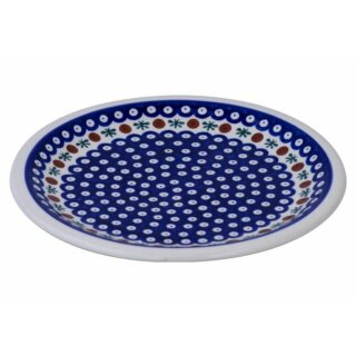 Flat dinner plate which also can used as pizza plate.  decor 41