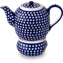 Large tea or coffee pot 1.5 l with warmer and a elongated...