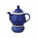 Extra large tea or coffee pot 1.7 litres and warmer to use with tealights decor 42