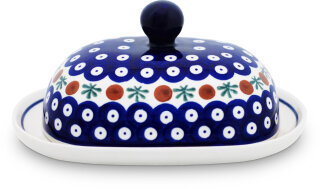 Oval butter dish for 250g (1 piece of butter) Pattern 41