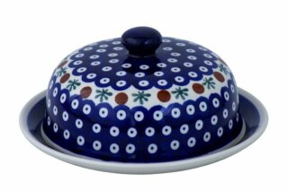 Ø15,5 cm Käseglocke / Butterdose für Rollbutter, praktischer Alltagsgröße, Dekor 41