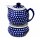 Modern 1.0 litres teapot with warmer in the decor 42