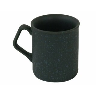 Modern mug with square handles in the decor zielon