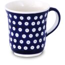 Curved formed mug with a capacity of 0.35 litres in the...