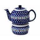 Traditional 1.0 litres teapot with a long spout and with...