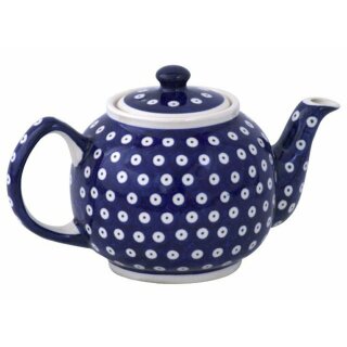 Traditional 1.0 litres teapot with a long spout and with warmer decor 42