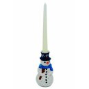 Snowman candleholder in the winter decor DU11