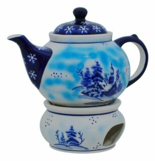 Teekanne mit Stövchen 1.25L, Dekor DU11