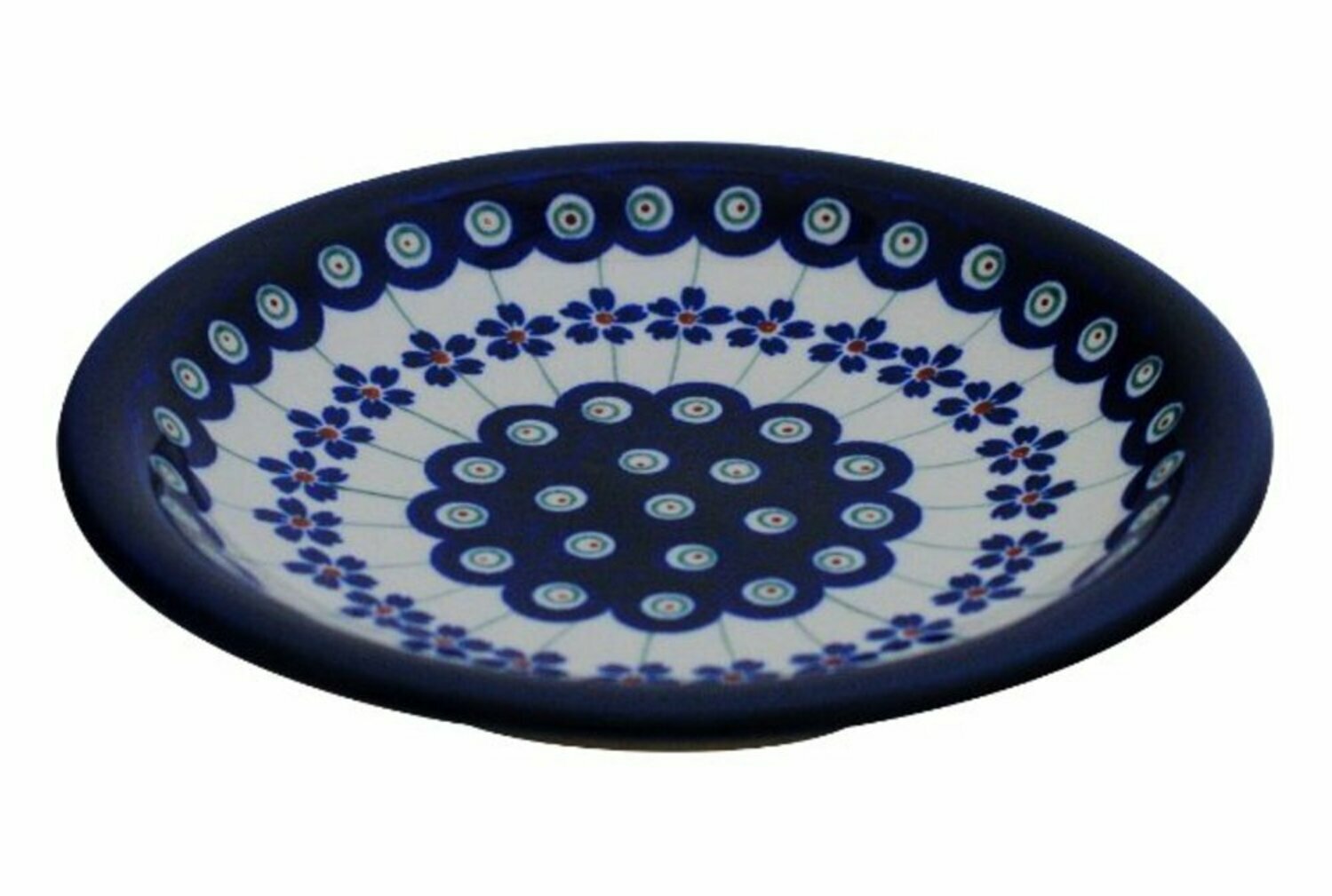 Bunzlauer Keramik Dessertteller 16cm - Handbemaltes Unikat Im Dekor 166a