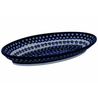 Simple oval serving tray in the decor 166a
