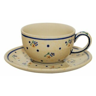 210 ml cup with a saucer, Ø 9,8/16,00 cm, H 6,0/1,8 cm, pattern 111