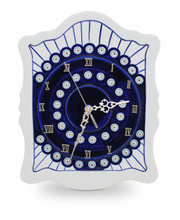 Original Boleslawiec wall clock, Dekor 8