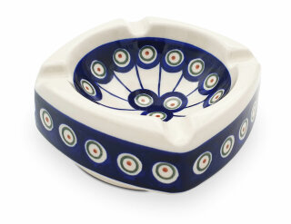 Original Boleslawiec ashtray, Dekor 8