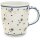 Bulgy mug with round handles in the decor 111