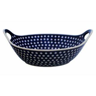 Round fruit bowl with handles decor 42