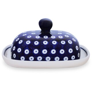 Bunzlauer Butter Dish dose Small Oval for 1/2 Block of Butter Decorative Pattern 8 