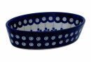 200 ml Schale oval 15,6 cm – kleine Servierschüssel für Oliven, Antipasti & Dips – 4 cm Rand – Dekor 166a