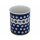 Bunzlauer Keramik Becher ohne Henkel / Zahnputzbecher, H = 9,2 cm, V = 0,25 Liter, Dekor 41