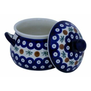 Marmelade pot with handle and cover decor 41