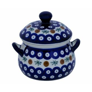 Marmelade pot with handle and cover decor 41