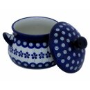 Marmelade pot with handle and cover decor 166a