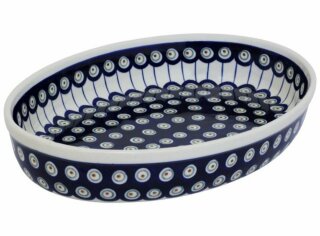 Auflaufform oval 31x22x5,5 cm, Dekor 8