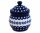Round storage box with cover in the decor 166a