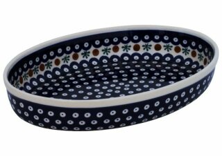 Auflaufform oval 31x22x5,5 cm, Dekor 41