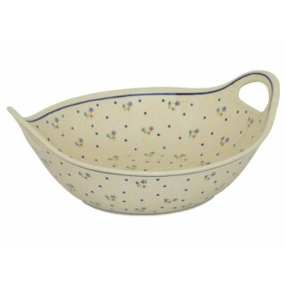 Round fruit bowl with handles decor 111