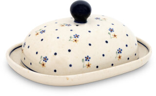 Butterdose oval für 250g (1 Stück Butter) Dekor 111