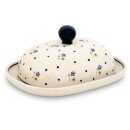 Modern oval butter dish in decor 111