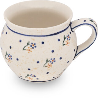 320 ml  großer, runder Kugelbecher,Größe L, H 9,0 cm, Ø 8,5 cm, Dekor 111