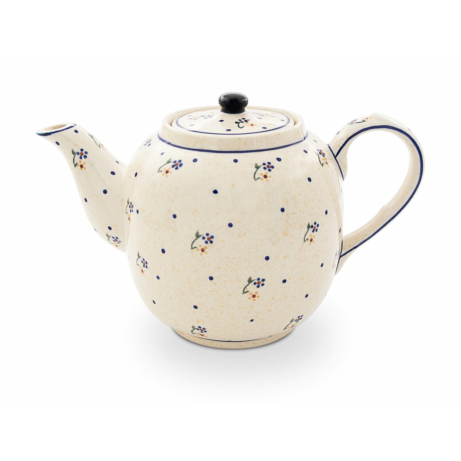 Kanne für 1,3Liter Tee B-Ware Bunzlauer Keramik Teekanne C017-CHDK 