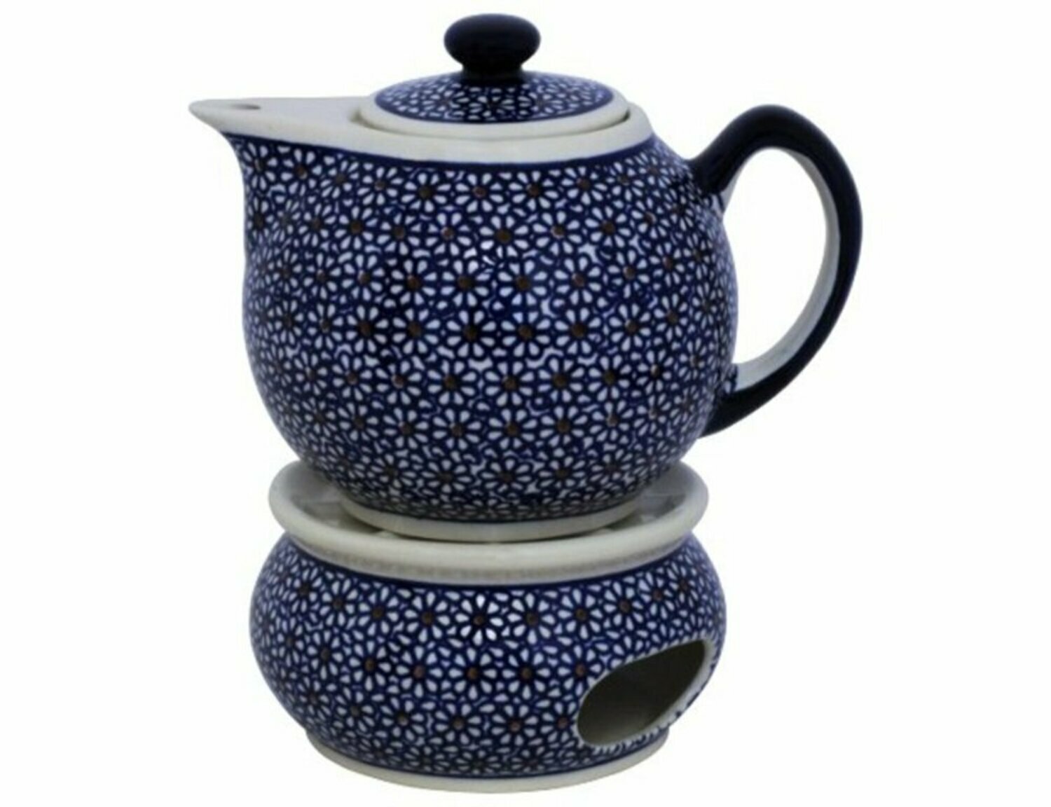 Modern 1.0 liters teapot with warmer in the RetroDecor 120, 40,98