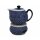 Modern 1.0 litres teapot with warmer in the retro-decor 120