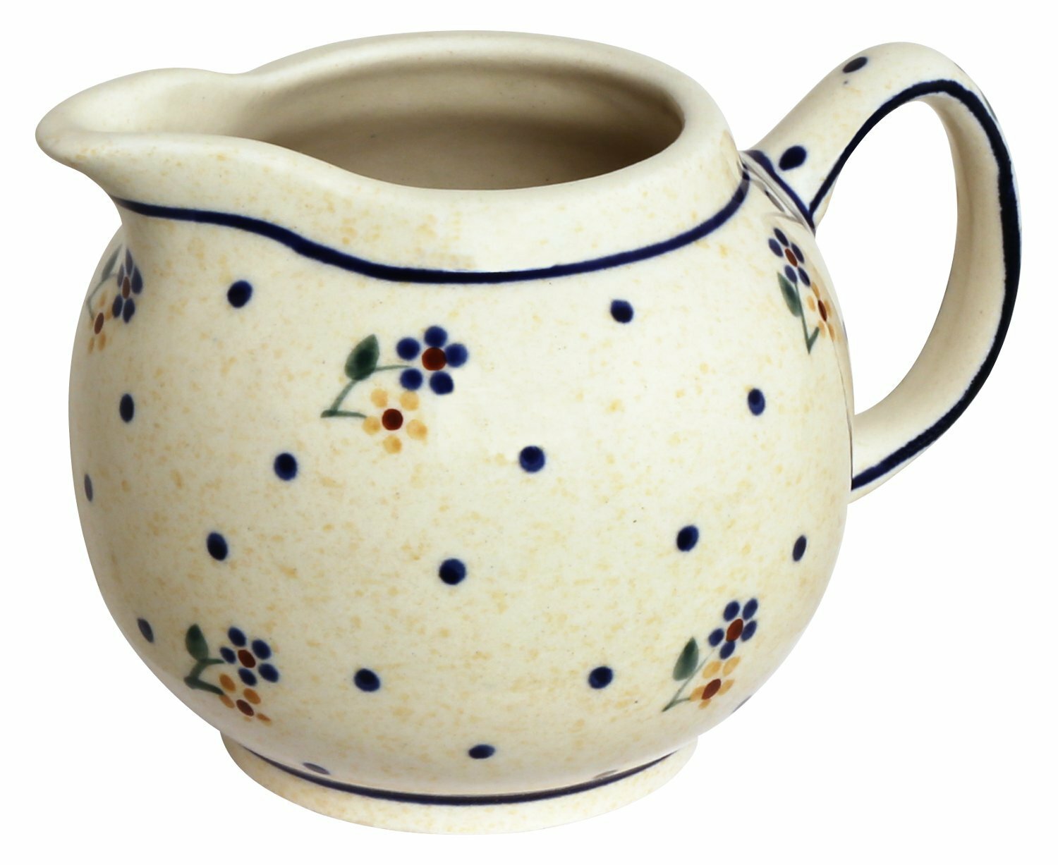Spherical cream jug 0.25 litres with handle decor 111, 13,99